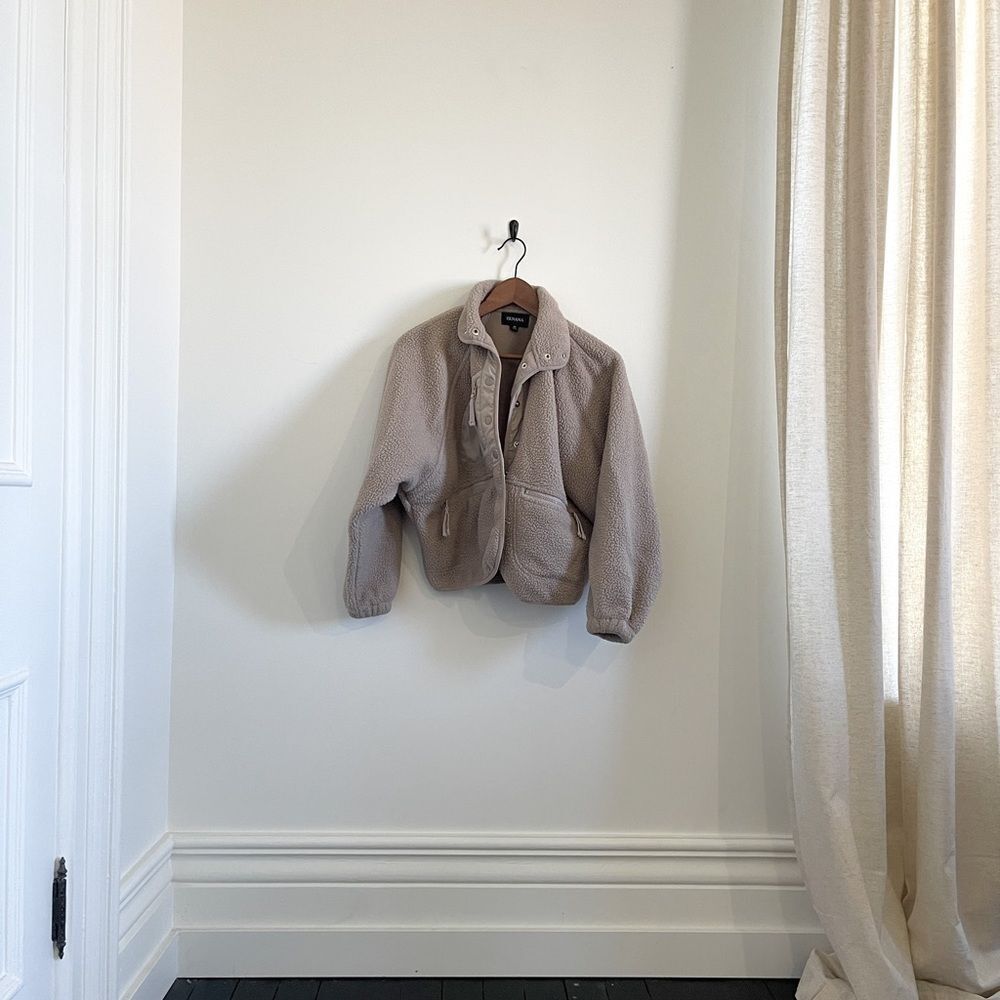 Fleece Oversized Cropped Jacket